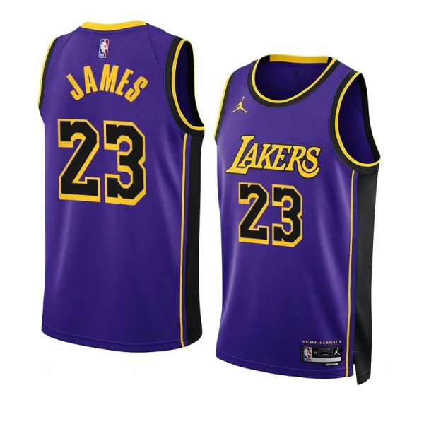 Maillot unisexe Los Angeles Lakers LeBron James Jordan Purple Swingman - Édition Statement - Boutique officielle de maillots NBA