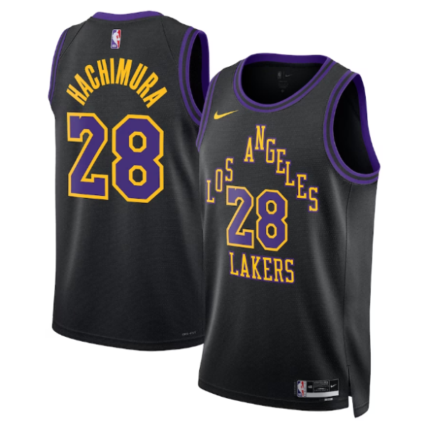 Maillot unisexe Los Angeles Lakers Rui Hachimura Nike Swingman noir - City Edition - Boutique officielle de maillots NBA