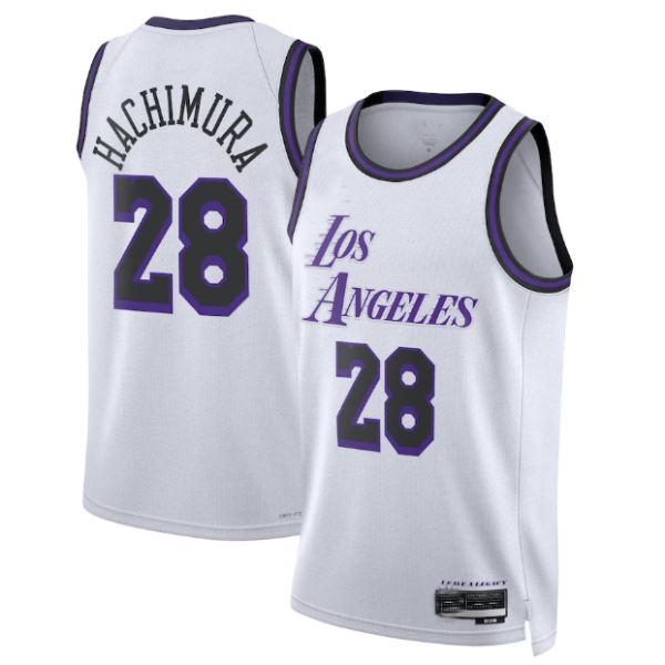 Maillot unisexe Los Angeles Lakers Rui Hachimura Nike Swingman blanc - City Edition - Boutique officielle de maillots NBA