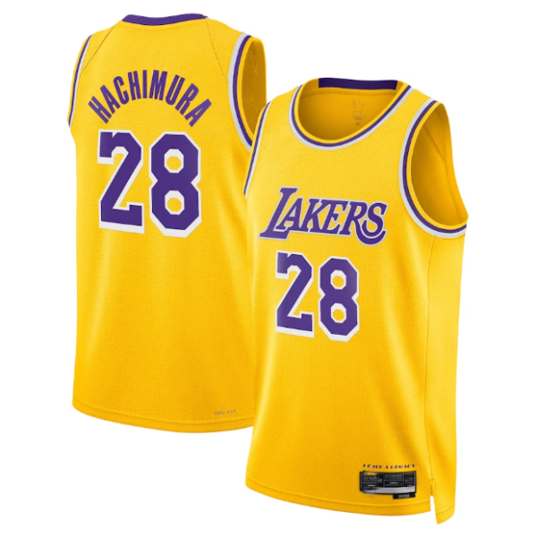 Maillot unisexe Los Angeles Lakers Rui Hachimura Nike Swingman jaune - Édition Icon - Boutique officielle de maillots NBA