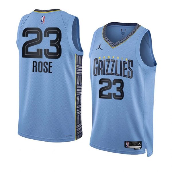 Maillot unisexe Memphis Grizzlies Derrick Rose Jordan Blue Swingman - Édition Statement - Boutique officielle de maillots NBA