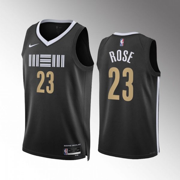 Maillot Swingman unisexe Memphis Grizzlies Derrick Rose Nike noir 2023-24 - City Edition - Boutique officielle de maillots NBA