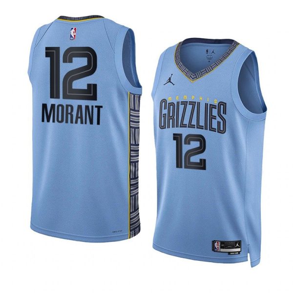 Maillot unisexe Memphis Grizzlies Ja Morant Jordan Blue Swingman - Édition Statement - Boutique officielle de maillots NBA