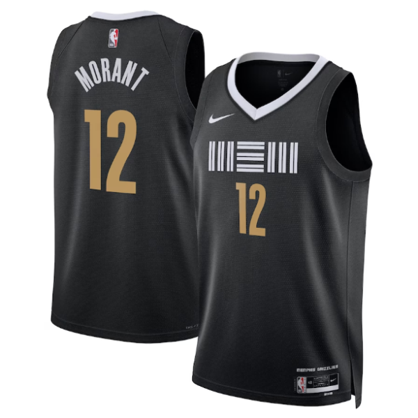 Maillot unisexe Memphis Grizzlies Ja Morant Nike noir 2023-24 Swingman - City Edition - Boutique officielle de maillots NBA