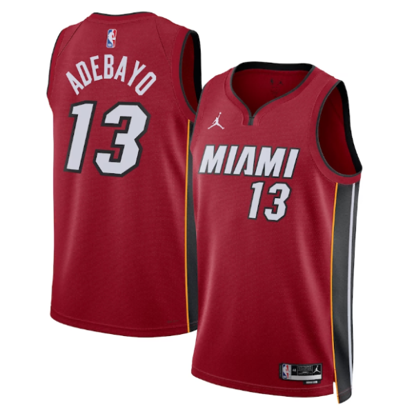 Maillot unisexe Miami Heat Bam Adebayo Jordan rouge Swingman - Icon Edition - Boutique officielle de maillots NBA