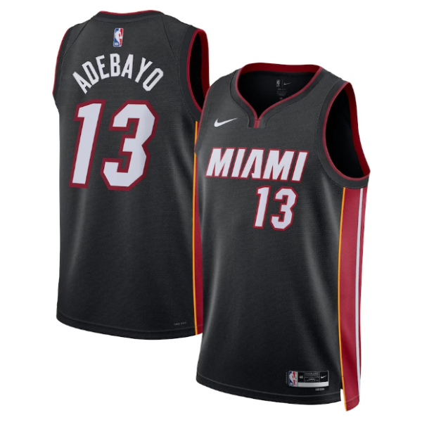 Maillot unisexe Miami Heat Bam Adebayo Nike Swingman noir - Édition Icon - Boutique officielle de maillots NBA