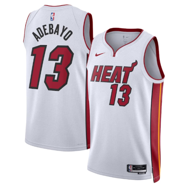 Maillot unisexe Miami Heat Bam Adebayo Nike Swingman blanc - Édition Association - Boutique officielle de maillots NBA