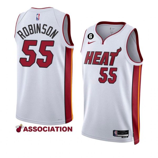Maillot unisexe Miami Heat Duncan Robinson Nike Swingman blanc - Édition Association - Boutique officielle de maillots NBA