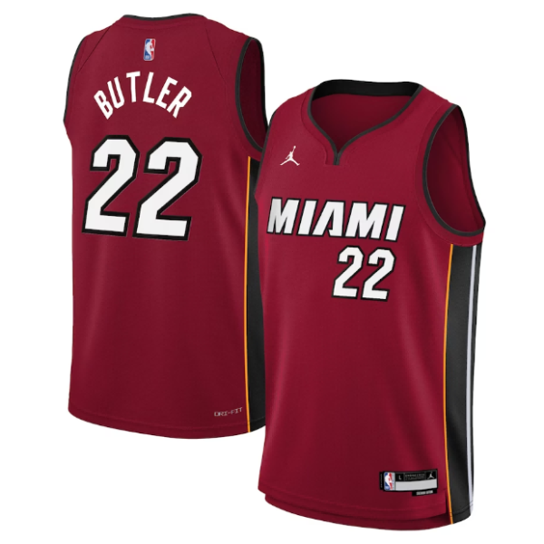 Maillot unisexe Miami Heat Jimmy Butler Jordan rouge Swingman - Édition Statement - Boutique officielle de maillots NBA