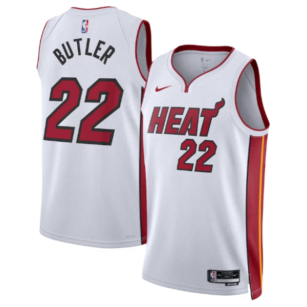 Maillot unisexe Miami Heat Jimmy Butler Nike Swingman blanc - Édition Association - Boutique officielle de maillots NBA