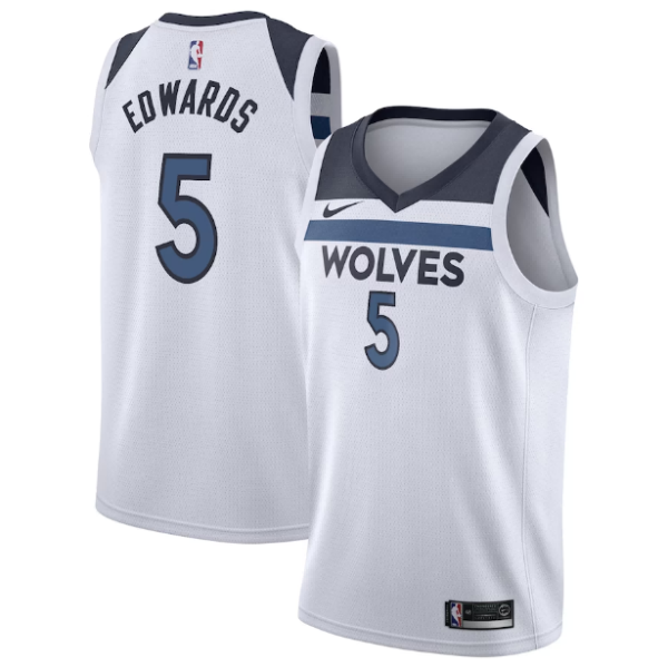 Maillot unisexe Minnesota Timberwolves Anthony Edwards Nike Swingman blanc - Édition Association - Boutique officielle de maillots NBA