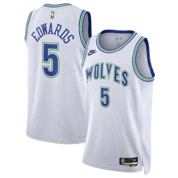 Maillot unisexe Minnesota Timberwolves Anthony Edwards Nike Swingman blanc - Édition classique - Boutique officielle de maillots NBA