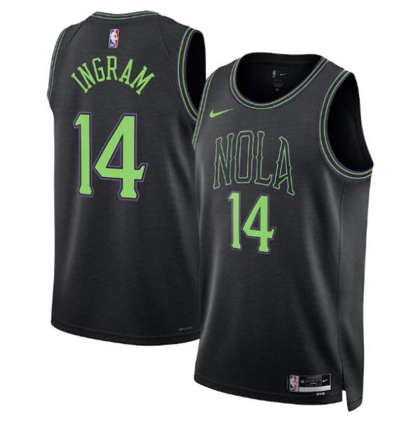 Maillot unisexe New Orleans Pelicans Brandon Ingram Nike Noir 2023-24 Swingman - City Edition - Boutique officielle de maillots NBA