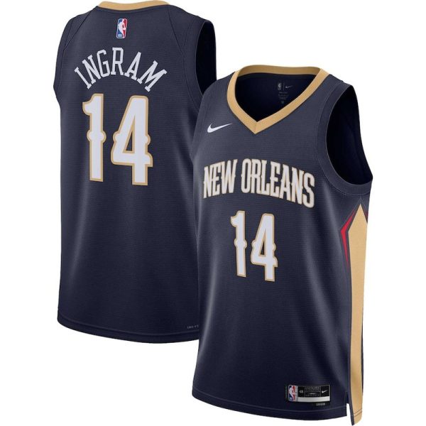 Maillot unisexe New Orleans Pelicans Brandon Ingram Nike Navy Swingman - Édition Icon - Boutique officielle de maillots NBA