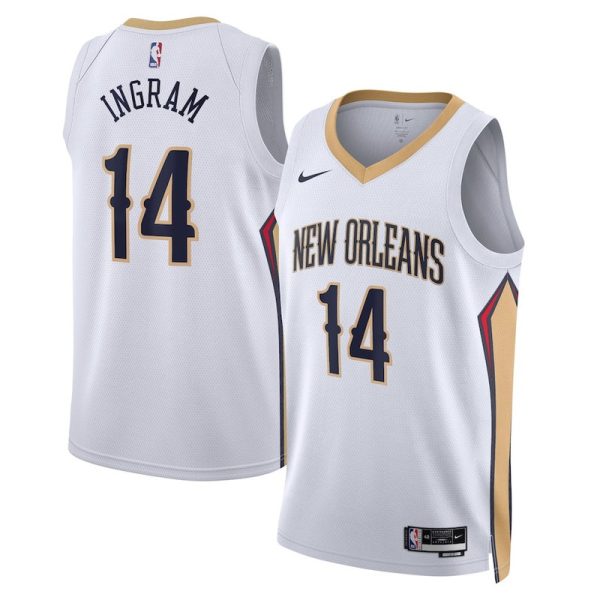Maillot unisexe New Orleans Pelicans Brandon Ingram Nike Swingman blanc - Édition Association - Boutique officielle de maillots NBA