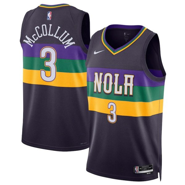 Maillot unisexe New Orleans Pelicans CJ McCollum Nike Noir 2022-23 Swingman - City Edition - Boutique officielle de maillots NBA