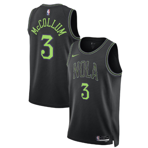 Maillot unisexe New Orleans Pelicans CJ McCollum Nike Noir 2023-24 Swingman - City Edition - Boutique officielle de maillots NBA