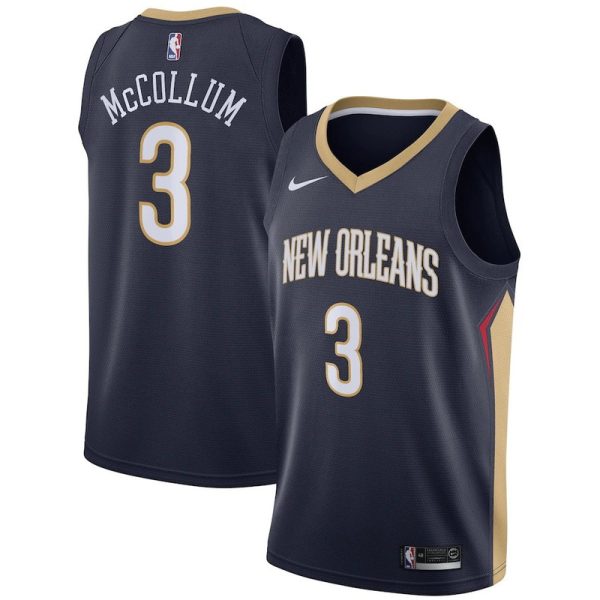 Maillot unisexe New Orleans Pelicans CJ McCollum Nike Navy Swingman - Édition Icon - Boutique officielle de maillots NBA