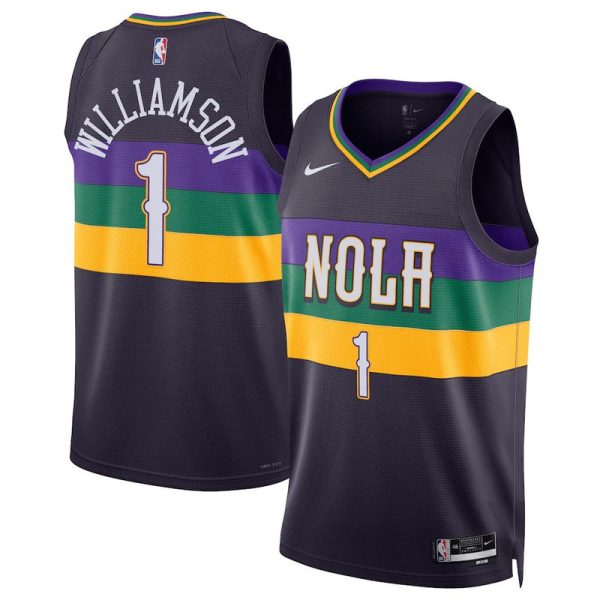 Maillot unisexe New Orleans Pelicans Zion Williamson Nike Noir 2022-23 Swingman - City Edition - Boutique officielle de maillots NBA