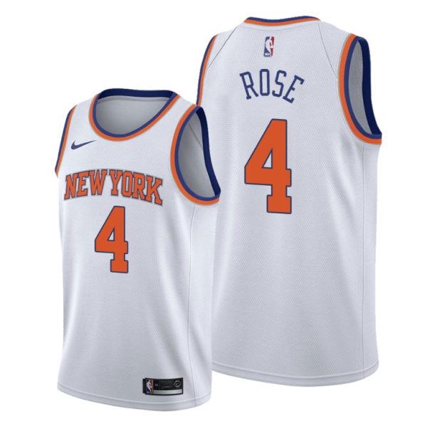 Maillot unisexe New York Knicks Derrick Rose Nike Swingman blanc - Édition Association - Boutique officielle de maillots NBA