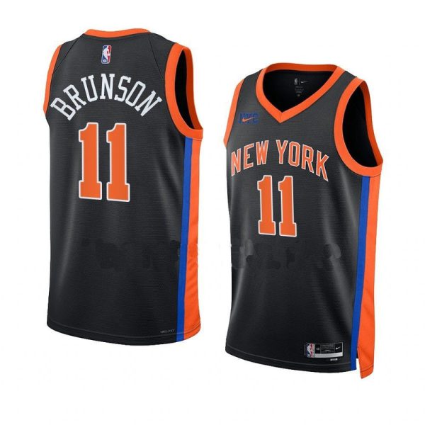 Maillot unisexe New York Knicks Jalen Brunson Nike Noir 2022-23 Swingman - City Edition - Boutique officielle de maillots NBA