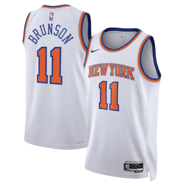 Maillot unisexe New York Knicks Jalen Brunson Nike Swingman blanc - Édition Association - Boutique officielle de maillots NBA