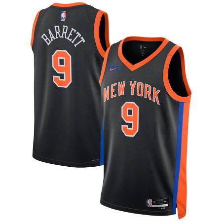 Maillot unisexe New York Knicks RJ Barrett Nike Noir 2022-23 Swingman - City Edition - Boutique officielle de maillots NBA
