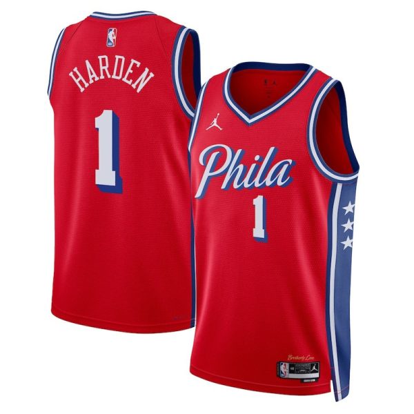 Maillot unisexe Philadelphia 76ers James Harden Nike rouge City Edition Swingman - Boutique officielle de maillots NBA