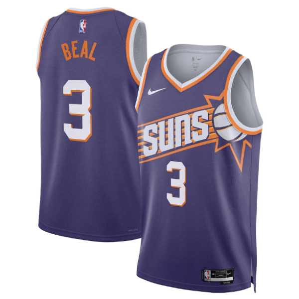Maillot Nike Swingman violet Bradley Beal des Phoenix Suns unisexe - Édition Icon - Boutique officielle de maillots NBA