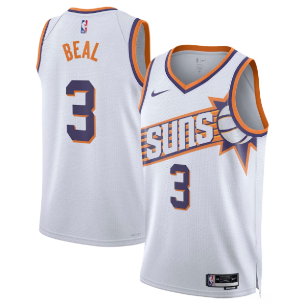 Maillot unisexe Phoenix Suns Bradley Beal Nike Swingman blanc - Édition Association - Boutique officielle de maillots NBA