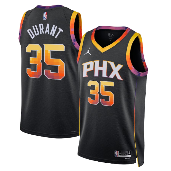 Maillot unisexe Phoenix Suns Kevin Durant Jordan Swingman noir - Édition Statement - Boutique officielle de maillots NBA