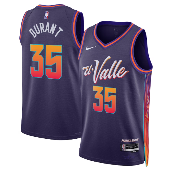 Maillot unisexe Phoenix Suns Kevin Durant Nike Violet 2023-24 Swingman - City Edition - Boutique officielle de maillots NBA