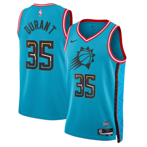 Maillot unisexe Phoenix Suns Kevin Durant Nike Turquoise 2022-23 Swingman - City Edition - Boutique officielle de maillots NBA