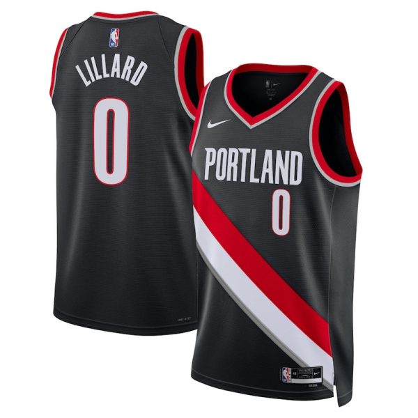 Maillot unisexe Portland Trail Blazers Damian Lillard Nike Swingman noir - Édition Icon - Boutique officielle de maillots NBA