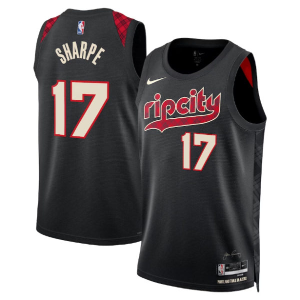 Maillot unisexe Portland Trail Blazers Shaedon Sharpe Nike noir 2023-24 Swingman - City Edition - Boutique officielle de maillots NBA