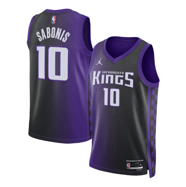 Maillot unisexe Sacramento Kings Domantas Sabonis Jordan Brand Purple Swingman - Édition Statement - Boutique officielle de maillots NBA