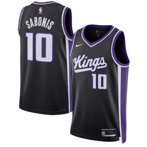 Maillot Nike Swingman noir unisexe des Sacramento Kings Domantas Sabonis - Édition Icon - Boutique officielle de maillots NBA