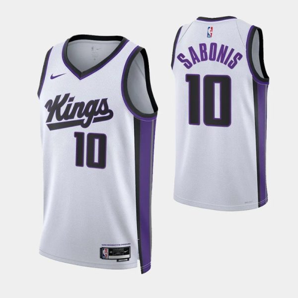 Maillot Nike Swingman unisexe des Sacramento Kings Domantas Sabonis blanc - Édition Association - Boutique officielle de maillots NBA