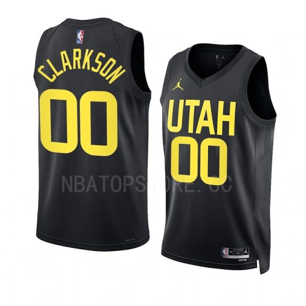 Maillot unisexe Utah Jazz Jordan Clarkson Jordan Black Swingman - Édition Statement - Boutique officielle de maillots NBA