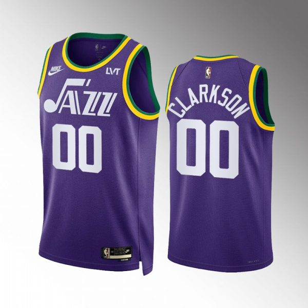 Maillot unisexe Utah Jazz Jordan Clarkson Nike Violet 2023-24 Swingman - Édition classique - Boutique officielle de maillots NBA