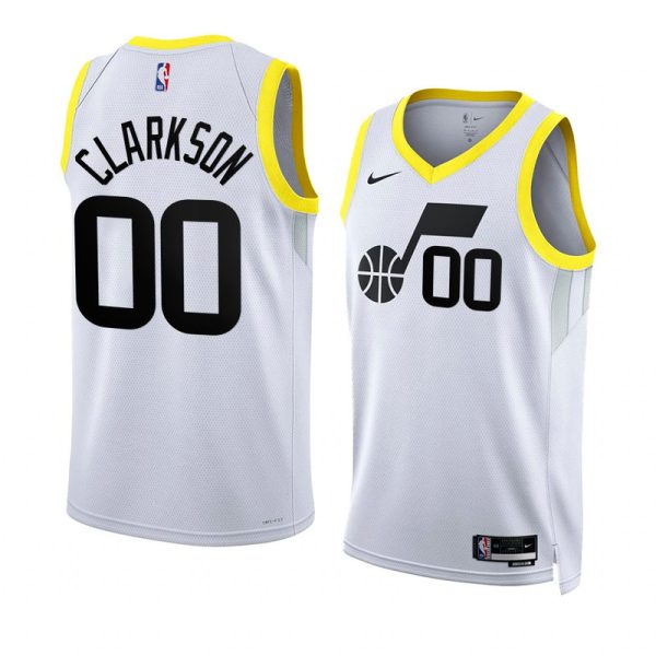 Maillot unisexe Utah Jazz Jordan Clarkson Nike Swingman jaune - Édition Association - Boutique officielle de maillots NBA