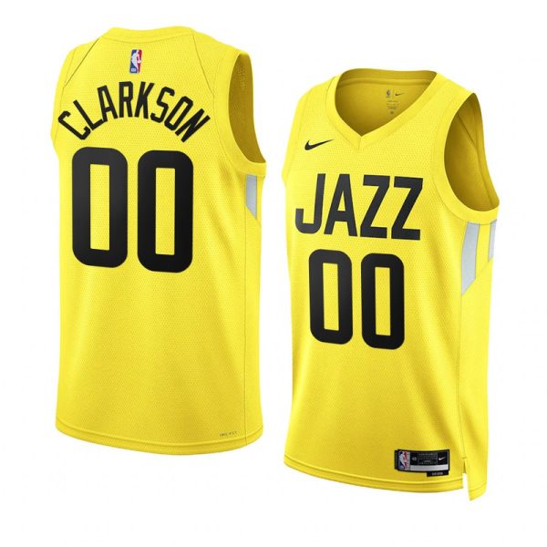 Maillot unisexe Utah Jazz Jordan Clarkson Nike Swingman jaune - Édition Icon - Boutique officielle de maillots NBA