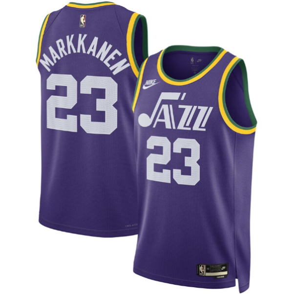 Maillot unisexe Utah Jazz Lauri Markkanen Nike Violet 2023-24 Swingman - Édition Classique - Boutique officielle de maillots NBA