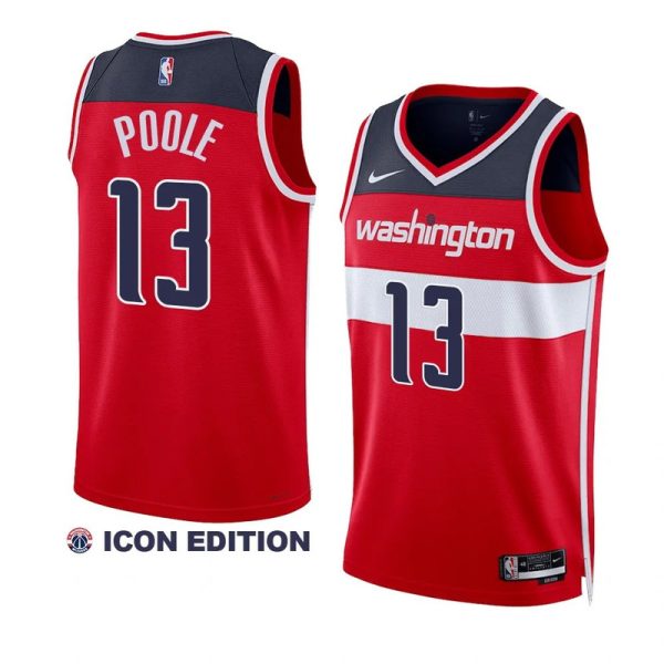 Maillot unisexe Nike Swingman Washington Wizards Jordan Poole rouge - Édition Icon - Boutique officielle de maillots NBA